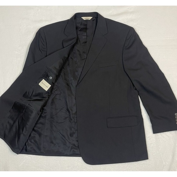 Pronto Uomo Other - Pronto Uomo Men's Black 100% Wool Blazer Jacket Classic Style – Size 48 Regular